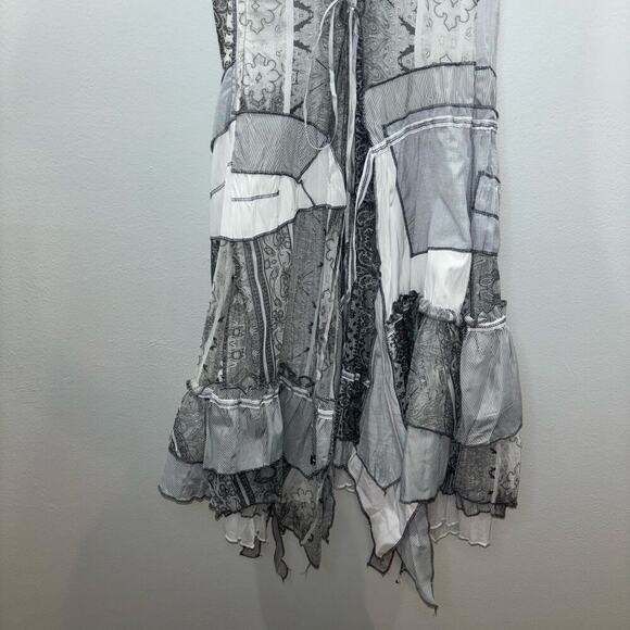 C’Fait Pour Vous Paris Abstract Layered Asymmetrical Dress Size 1 EU France - Picture 6 of 14